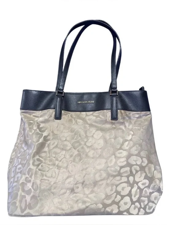 Michael Kors Beige Leopard-Print Tote Bag REHABED - Picture 13 of 13